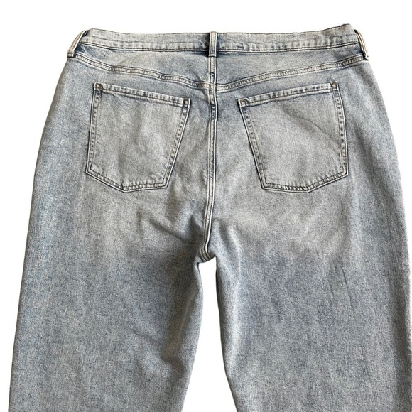 Old Navy Womens Extra High-Waisted Button-Fly Straight Raw-Hem Jeans Plus Sz 20 - Picture 7 of 10